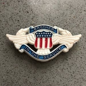 Vintage 1940s “Brother” Military Sweetheart Pin